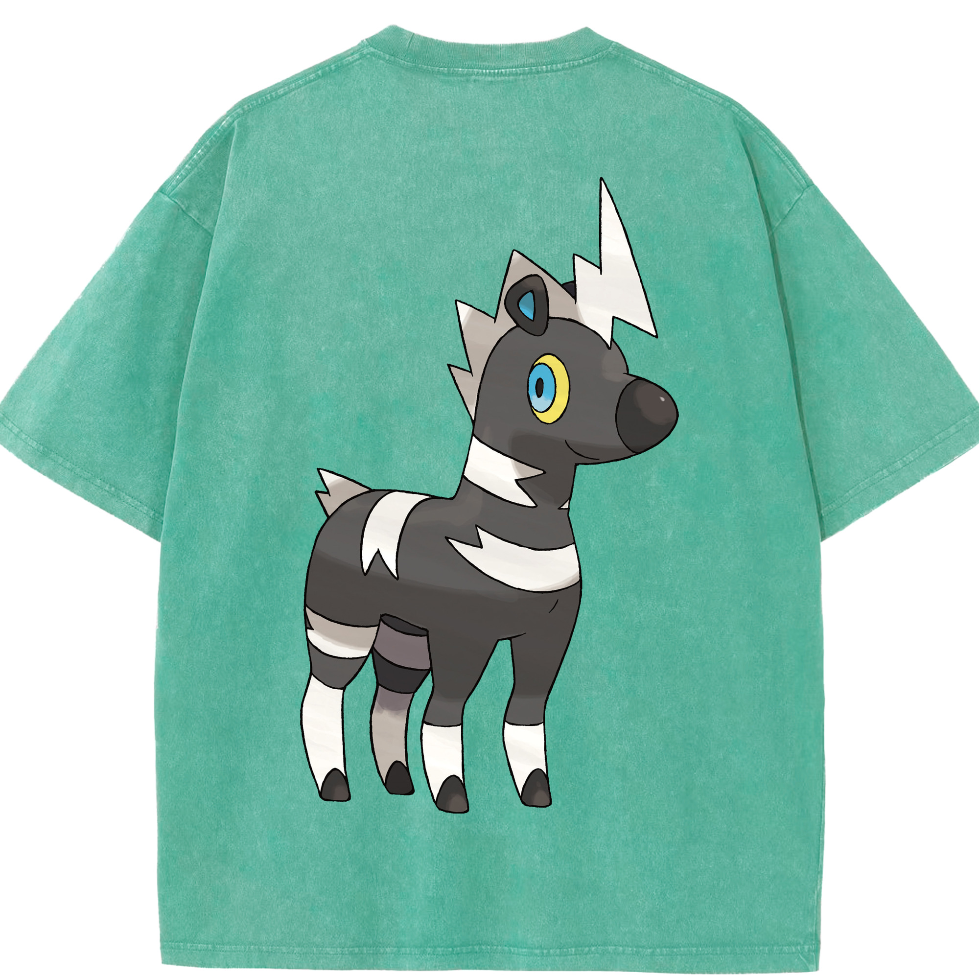 （画像用） ポケットモンスター Pokémon 綿100% ヴィンテージ風 半袖Tシャツ（背面プリント）